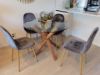 Picture of POLO Glass Round Dining Table - D100
