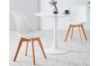 Picture of TULIP Dining Set  - 100cm table with 2 Chairs (White)