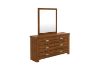 Picture of KASLYN 6-Drawer Solid Acacia Wood Dresser with Mirror