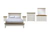 Picture of NOTTINGHAM Solid Oak Bed Frame (White) - 6PC King