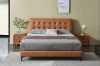 Picture of AUGUSTA Genuine Leather Queen/King Size Bed Frame (Brown)