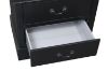 Picture of LOUIS 2-Drawer Hevea Wood Bedside Table with LED Lighting (Black)