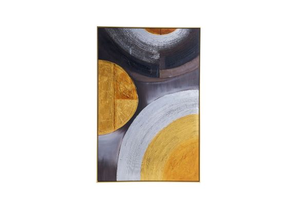 Picture of Hand Oil Painting Canvas Wall Art With Golden Frame (80x120cm)