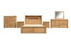 Picture of HEYFIELD Solid Oak Bedroom Combo Set - 6PC King