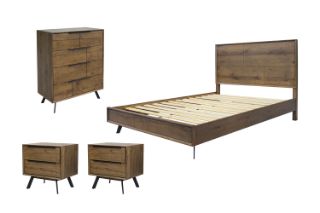 Picture of CLEVEDON Solid Oak Bedroom Range - 4PC King