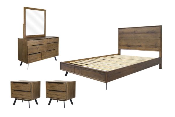Picture of CLEVEDON Solid Oak Bedroom Range - 5PC King