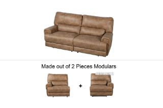 Picture of NAKEETA Reclining Sofa - 2PC Sofa Set (LAF Power Recliner + RAF Power Recliner)