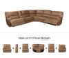Picture of NAKEETA Reclining Sofa - 2PC Sofa Set (LAF Power Recliner + RAF Power Recliner)