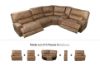 Picture of NAKEETA Reclining Sofa - 3PC Sofa Set (LAF Power Recliner + Non-Powered Armless + RAF Power Recliner)