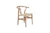 Picture of WISHBONE Solid Wood Y Replica Chair (Natural Frame-Beige Seat) - 53x50x79