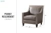 Picture of ABBEY Arm Chair (Grey)