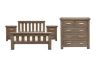 Picture of  WESTMINSTER Solid Oak Bedroom Combo (Walnut) - 4PC King Size