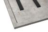 Picture of SYNERGYPLUS Dining Table with Square Metal Legs (Cement Grey) - 180x90