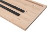 Picture of SYNERGYPLUS Dining Table with Trapezoid Metal Legs (Natural Oak) - 180x90