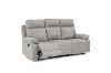 Picture of SORIANO Air Leather Manual Reclining Sofa Range (Pebble Grey) - 2 Seat Recliner Sofa (2RR) 