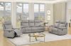 Picture of SORIANO Air Leather Manual Reclining Sofa Range (Pebble Grey) - 3RR + 2RR Sofa Set