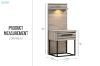 Picture of WESTDEN Bedside Table Combo - 2 Sets Bedside+Side Pier Combo