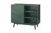Picture of ISHARA Wine Buffet with Stemware Rack and Solid Wood Legs