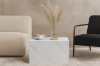 Picture of DELRAY 57cm Sintered Stone Coffee Table (Matte White)