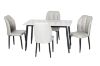 Picture of MIKASA 120 Sintered Stone Top 5PC Dining Set (Crisp-White Table)