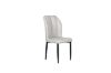 Picture of MIKASA 120 Sintered Stone Top 5PC Dining Set (Crisp-White Table + 4 Light Grey Chairs)