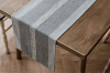 Picture of 376-010 Jacquard Geometric Pattern Table Runner/Bed Runner (Grey) - 33cmx240cm