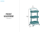 Picture of TARKA 3 Tier Wheel Trolley