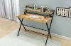 Picture of REIDUN 100 Dual-Tier Office Desk with Foldable Top Shelf