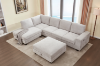 Picture of OSAKA Sectional Sofa (Beige) - Chaise Facing Right with Ottoman