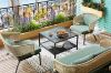 Picture of TOBAGO 68 Square Tempered Glass Coffee Table (Black) 