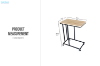 Picture of HALLIE 50 Mobile Accent Side Table with Wheels