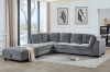 Picture of LIBERTY Premium Sectional Sofa (Light Grey) - Chaise Facing Left