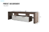 Picture of HUMBIE 1.6M TV Unit with LED Lighting and Tempered Glass Shelves