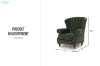Picture of BAMBURGH Chesterfield Sofa Range - 1 Seater