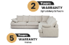 Picture of MOANA Feather-Filled Corner Fabric Sofa