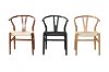 Picture of 53x50x79 WISHBONE Solid Wood Y Replica Chair (Natural Frame-Beige Seat) - Each
