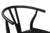 Picture of 53x50x79 WISHBONE Solid Wood Y Replica Chair (Black Frame-Black Seat) - 2 Chairs in 1 Carton