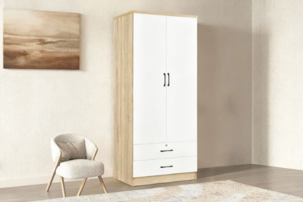 Picture of VIDA 2-Door 2-Drawer Wardrobe