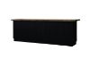Picture of TIMBERA 3.2M Solid Reclaimed Wood Bar Counter with 8 Back Storage Compartments
