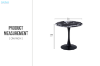 Picture of JACOB D80 Round Dining Table (Black)