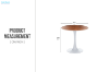 Picture of JACOB D80 Round Dining Table (Walnut Colour)