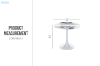 Picture of JACOB D80 Round Dining Table (White)