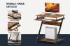 Picture of MOBELLA Z-Type Laptop Desk with Wheels (Walnut) 