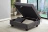 Picture of LIBERTY Premium Chenille Fabric Sectional Sofa (Dark Grey) - Storage Ottoman Only