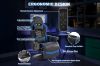 Picture of ZESTIE 360° Swivel Adjustable Height Massage Gaming Recliner Chair with Cupholder and Side Pocket (Blue & Black)