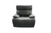 Picture of SOMIA Top-Grain Leather Manual Reclining Sofa Range (Grey) - 1 Seat Recliner Chair (1R)