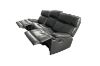 Picture of SOMIA Top-Grain Leather Manual Reclining Sofa Range (Grey)