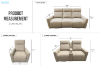 Picture of KELLAN Air Leather Power Reclining Sofa Range (Beige) - 1 Seat Recliner Armchair (1R)
