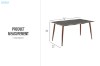 Picture of BARRON 150 Sintered Stone Top Dining Table