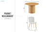 Picture of MESAS 5PC Metal-Reinforced Pedestal Dining Set